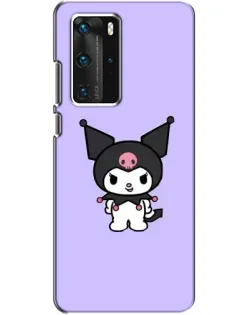 Чохол для Huawei P40 Pro з картинкою «Kuromi — ніжний фіолетовий»