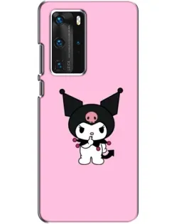 Чохол для Huawei P40 Pro з картинкою «Kuromi — рожева ніжність»