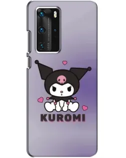 Чохол для Huawei P40 Pro з картинкою «Kuromi — фіолетовий арт»