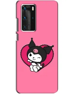Чохол для Huawei P40 Pro з картинкою «Kuromi — любов у серці»