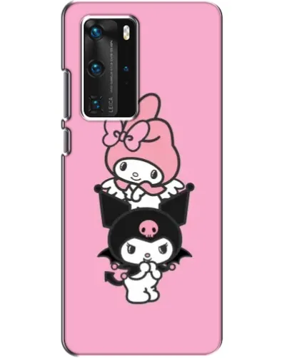 Чехол для Huawei P40 Pro с картинкой «My Melody и Kuromi» Чехол для Huawei P40 Pro с картинкой «My Melody и Kuromi»