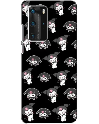 Чехол для Huawei P40 Pro с картинкой «Черный паттерн Kuromi» Чехол для Huawei P40 Pro с картинкой «Черный паттерн Kuromi»
