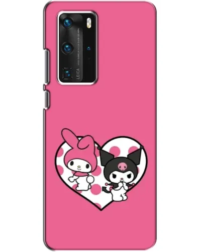 Чехол для Huawei P40 Pro с картинкой «Kuromi и My Melody» Чехол для Huawei P40 Pro с картинкой «Kuromi и My Melody»