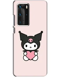 Чохол для Huawei P40 Pro з картинкою «Kuromi та серце»