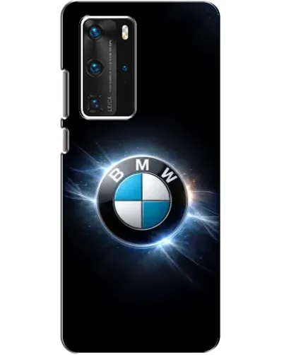 Чехол для Huawei P40 Pro с картинкой «BMW — неоновое сияние» Чехол для Huawei P40 Pro с картинкой «BMW — неоновое сияние»