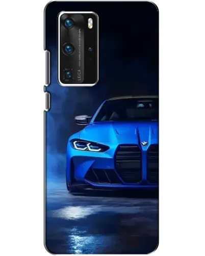 Чехол для Huawei P40 Pro с картинкой «Голубая BMW M4» Чехол для Huawei P40 Pro с картинкой «Голубая BMW M4»