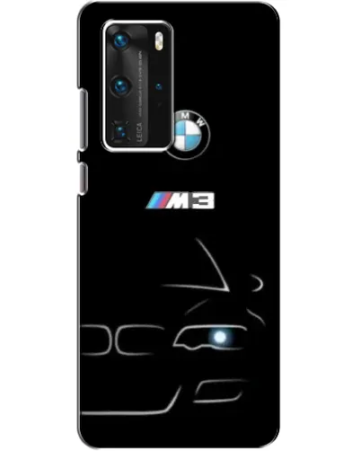 Чехол для Huawei P40 Pro с картинкой «Минималистичный принт BMW M3» Чехол для Huawei P40 Pro с картинкой «Минималистичный принт BMW M3»