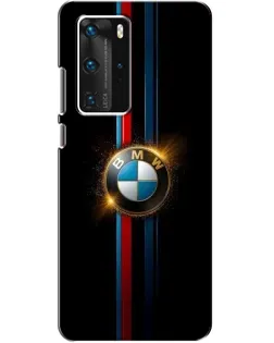 Чехол для Huawei P40 Pro с картинкой «BMW M-Power неон»