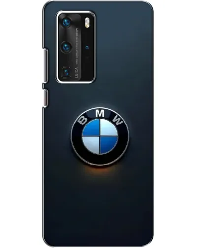 Чехол для Huawei P40 Pro с картинкой «Логотип BMW — минимализм» Чехол для Huawei P40 Pro с картинкой «Логотип BMW — минимализм»