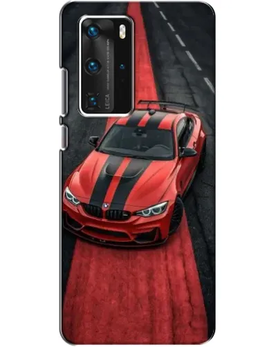 Чехол для Huawei P40 Pro с картинкой «BMW на красной дорожке» Чехол для Huawei P40 Pro с картинкой «BMW на красной дорожке»