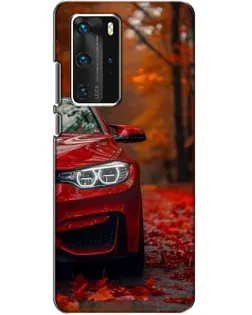 Чехол для Huawei P40 Pro с картинкой «Осенняя BMW M4»