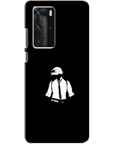 Чехол для Huawei P40 Pro с картинкой «PUBG — белый шлем»