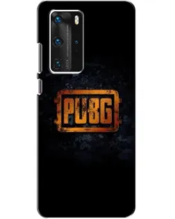 Чехол для Huawei P40 Pro с картинкой «PUBG — золотой логотип»