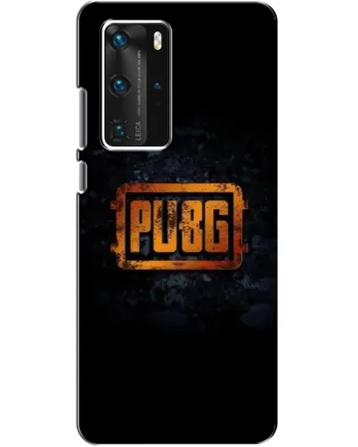 Чехол для Huawei P40 Pro с картинкой «PUBG — золотой логотип»