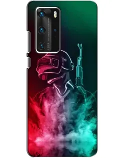 Чехол для Huawei P40 Pro с картинкой «PUBG — огненный воин»