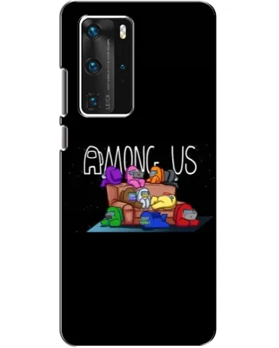 Чехол для Huawei P40 Pro с картинкой «Логотип Among Us»