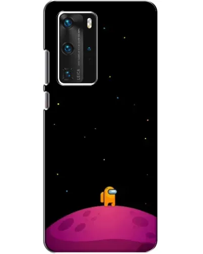 Чехол для Huawei P40 Pro с картинкой «Одинокий герой на планете»