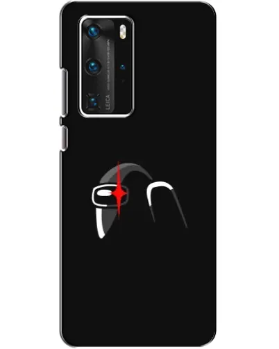 Чехол для Huawei P40 Pro с картинкой «Among Us шлем»