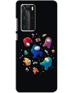 Чехол для Huawei P40 Pro с картинкой «Among Us космос»