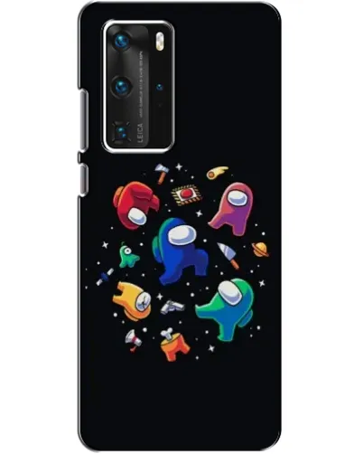Чехол для Huawei P40 Pro с картинкой «Among Us космос»