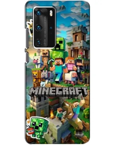 Чохол для Huawei P40 Pro з картинкою «Замок Minecraft»