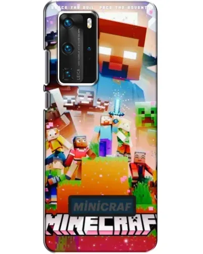 Чохол для Huawei P40 Pro з картинкою «Minecraft герої гри»