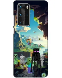 Чохол для Huawei P40 Pro з картинкою «Ендермен у лісі»