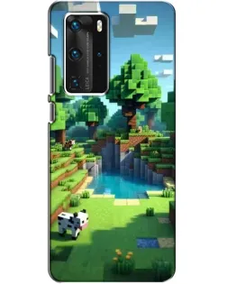 Чохол для Huawei P40 Pro з картинкою «Minecraft літній день»