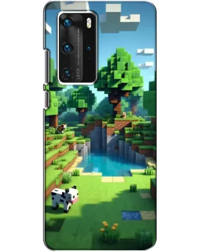 Чохол для Huawei P40 Pro з картинкою «Minecraft літній день»