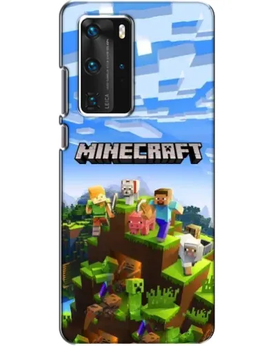 Чохол для Huawei P40 Pro з картинкою «Minecraft класичний світ»