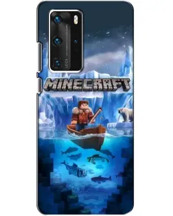 Чохол для Huawei P40 Pro з картинкою «Minecraft льодянийсвіт»
