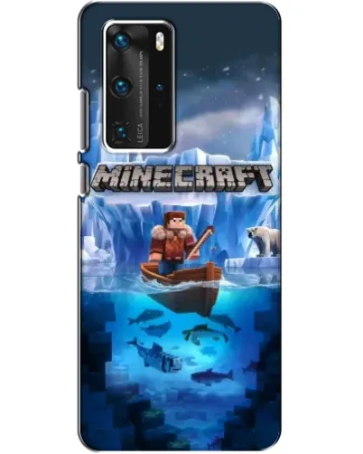 Чохол для Huawei P40 Pro з картинкою «Minecraft льодянийсвіт»