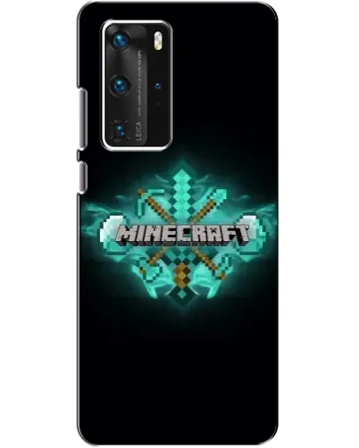 Чохол для Huawei P40 Pro з картинкою «Minecraft Diamond лого»