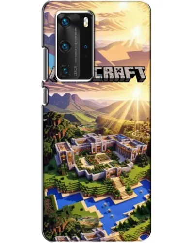 Чохол для Huawei P40 Pro з картинкою «Minecraft панорама»