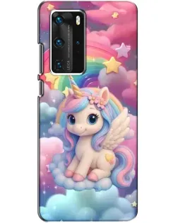 Чехол для Huawei P40 Pro с картинкой «Маленький единорог»