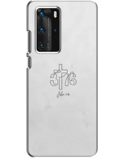 Чохол для Huawei P40 Pro з картинкою «Івана 3:16 Хрест»