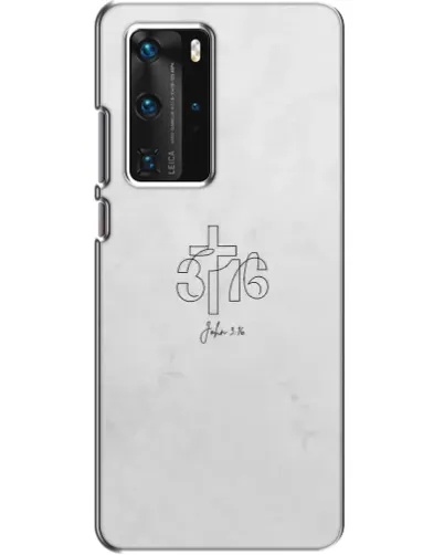 Чехол для Huawei P40 Pro с картинкой «Иоанна 3:16 Крест»