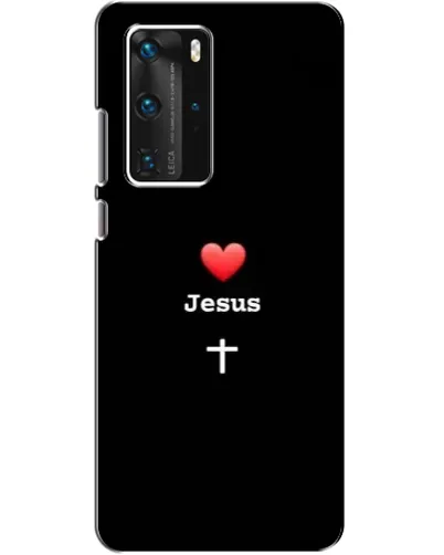Чехол для Huawei P40 Pro с картинкой «Сердце - Jesus»