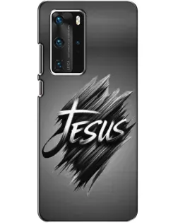 Чехол для Huawei P40 Pro с картинкой «Надпись Jesus Graffiti»
