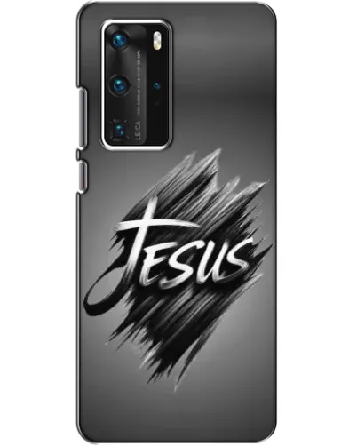 Чехол для Huawei P40 Pro с картинкой «Надпись Jesus Graffiti»