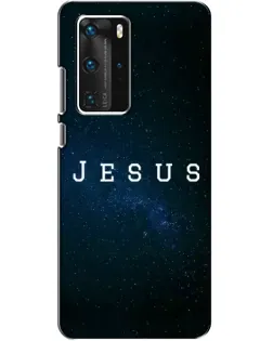 Чехол для Huawei P40 Pro с картинкой «Звездное небо Jesus»