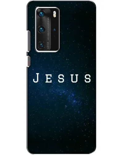 Чехол для Huawei P40 Pro с картинкой «Звездное небо Jesus»
