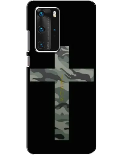 Чехол для Huawei P40 Pro с картинкой «Милитари Крест»