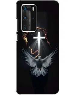 Чехол для Huawei P40 Pro с картинкой «Голубь и Свет»