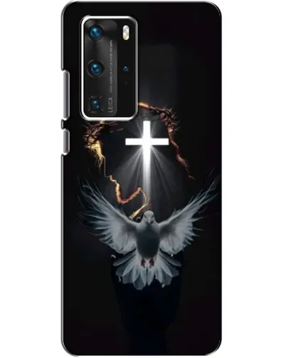 Чехол для Huawei P40 Pro с картинкой «Голубь и Свет»
