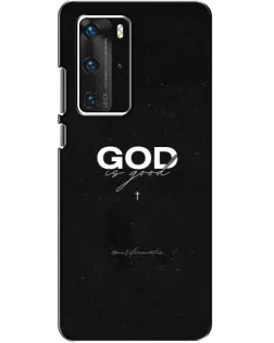 Чехол для Huawei P40 Pro с картинкой «GOD — Бог над всем»