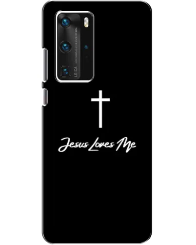 Чехол для Huawei P40 Pro с картинкой «Иисус любит тебя»