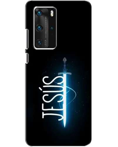 Чехол для Huawei P40 Pro с картинкой «Меч Духа Jesus»