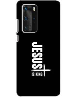 Чехол для Huawei P40 Pro с картинкой «Вертикаль веры Jesus»