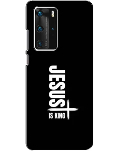 Чехол для Huawei P40 Pro с картинкой «Вертикаль веры Jesus»